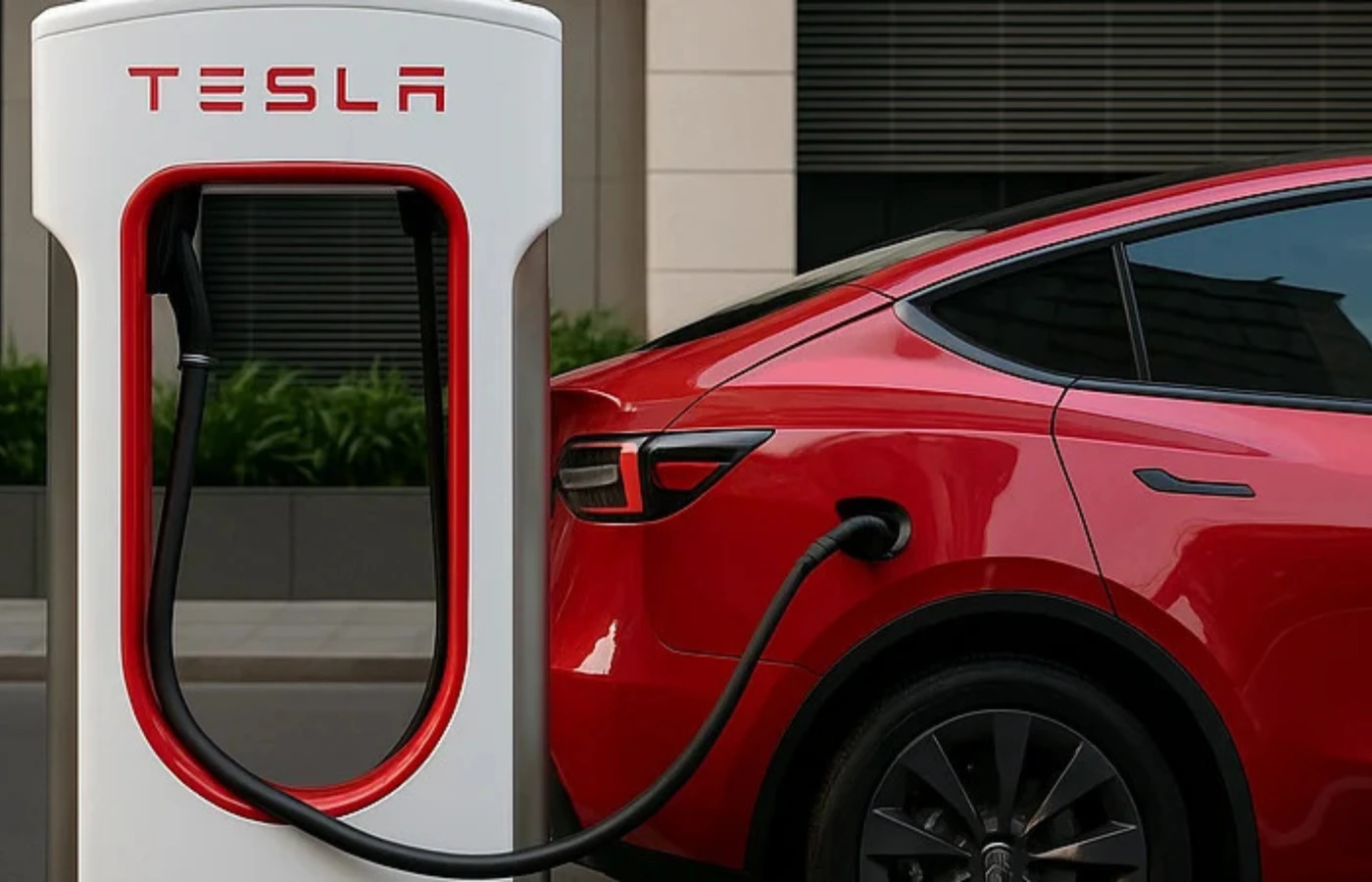 Tesla charging
